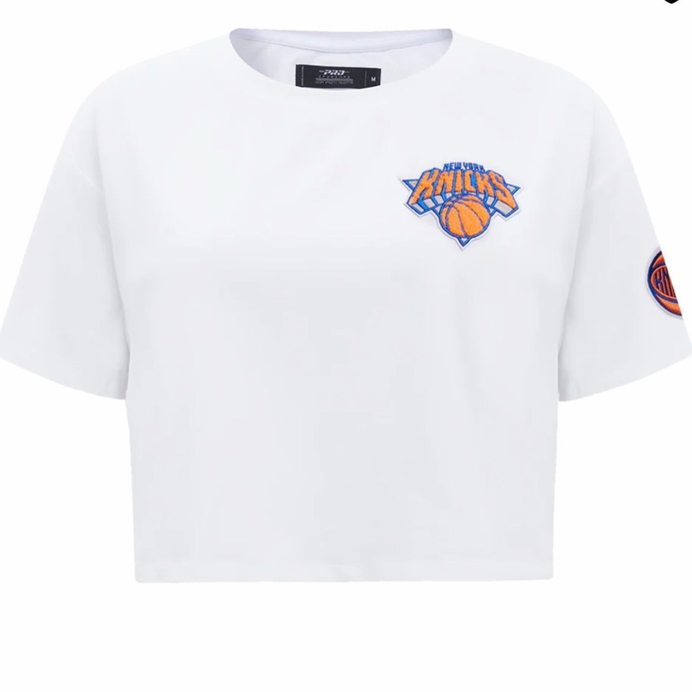 NBA White Crop Top